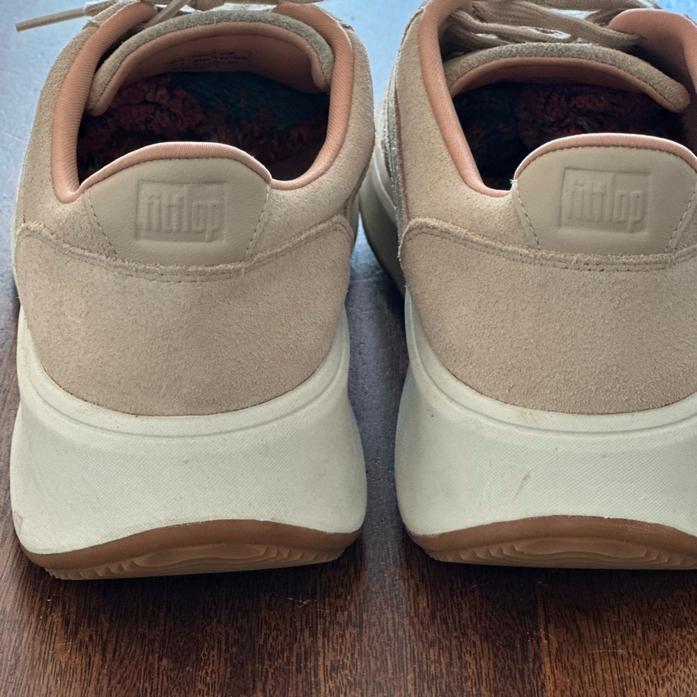 FitFlop F-Mode tan suede sneakers size 8 - Picture 3 of 6